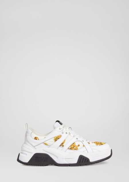 Versace Baroque Jewels Accent Logo Sneakers Dam - 146739ALC